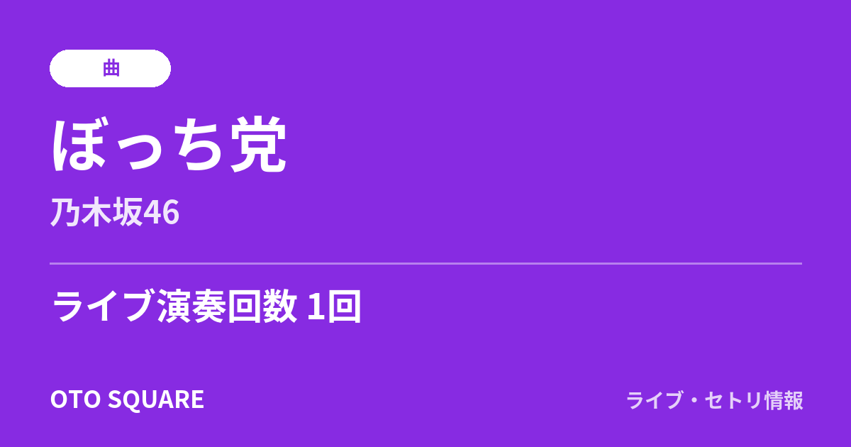 ぼっち党