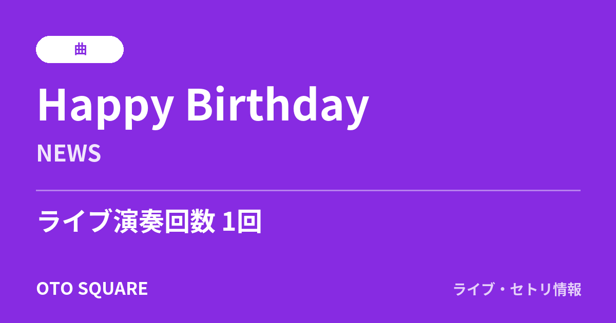 Happy Birthday